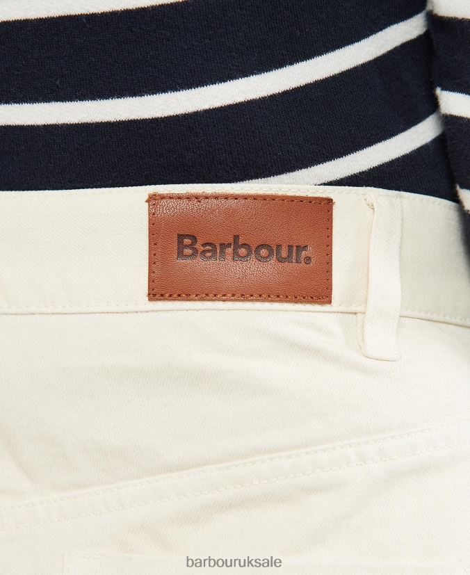 Westbury Barrel Leg Jeans Barbour Women R08LB61782 Clothing Ecru