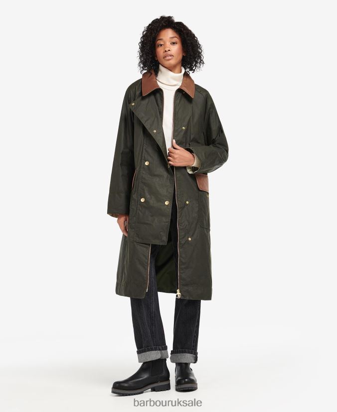 Bearden Waxed Jacket Barbour Women R08LB61371 Clothing Archive Olive/Ancient