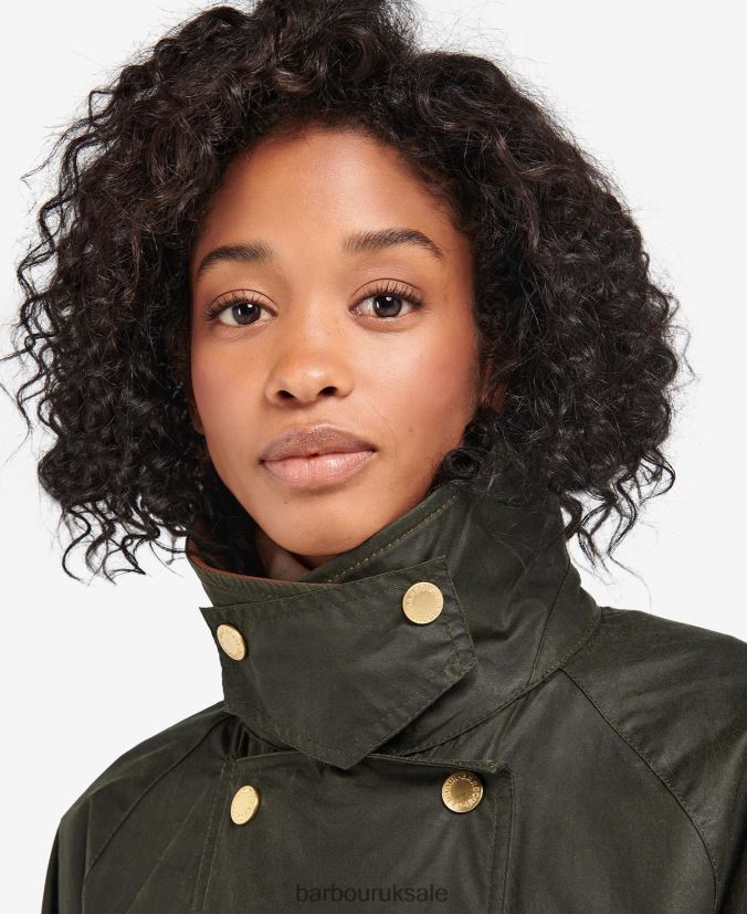 Bearden Waxed Jacket Barbour Women R08LB61371 Clothing Archive Olive/Ancient