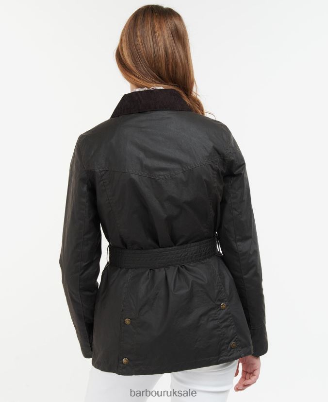 Belted Beadnell Waxed Jacket Barbour Women R08LB61394 Clothing Rustic/Classic