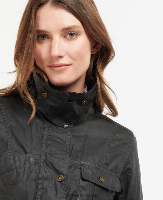 Belted Beadnell Waxed Jacket Barbour Women R08LB61394 Clothing Rustic/Classic