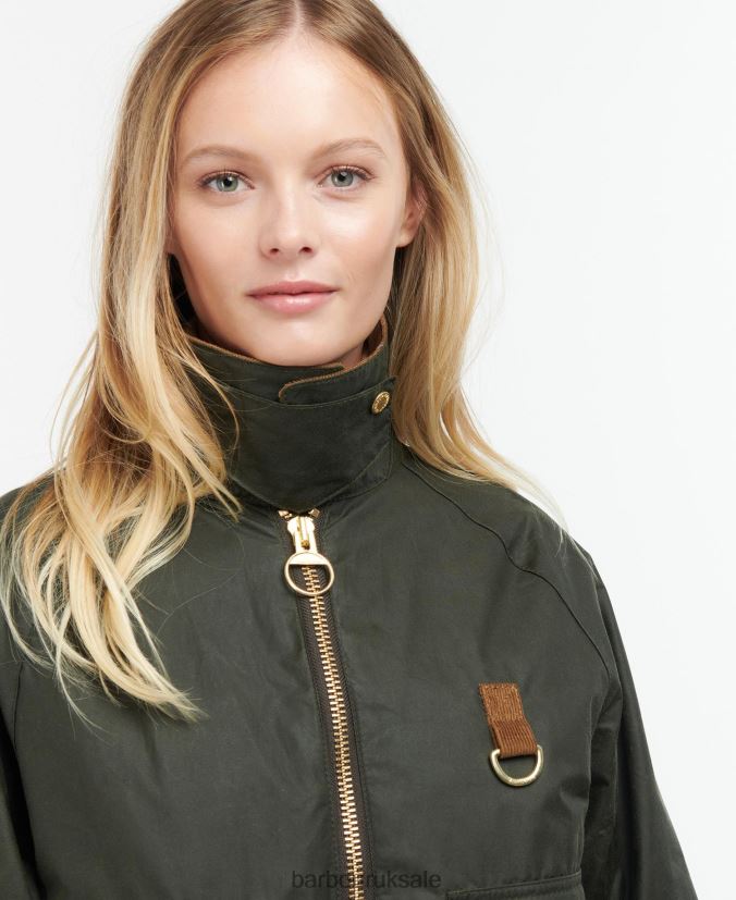 Eddleston Waxed Jacket Barbour Women R08LB61367 Clothing Archive Olive/Ancient