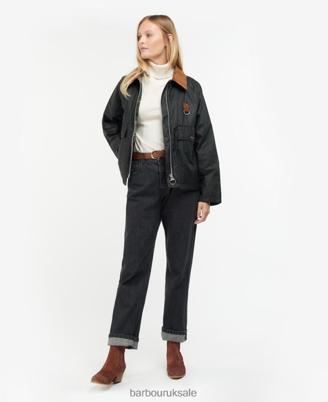 Eddleston Waxed Jacket Barbour Women R08LB61383 Clothing Archive Olive/Ancient