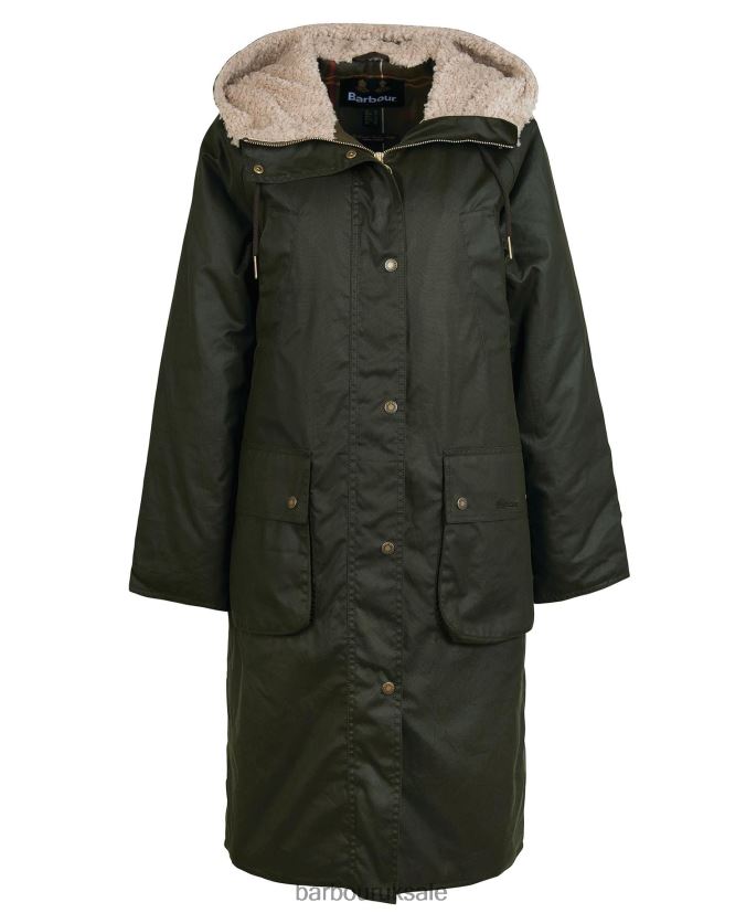 Gunnister Wax Jacket Barbour Women R08LB61375 Clothing Black/Ancient Tartan