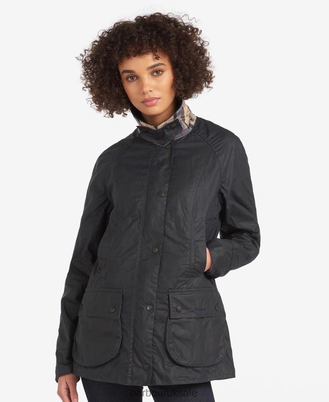 Lightweight Beadnell Waxed Cotton Jacket Barbour Women R08LB61378 Clothing Archive Olive