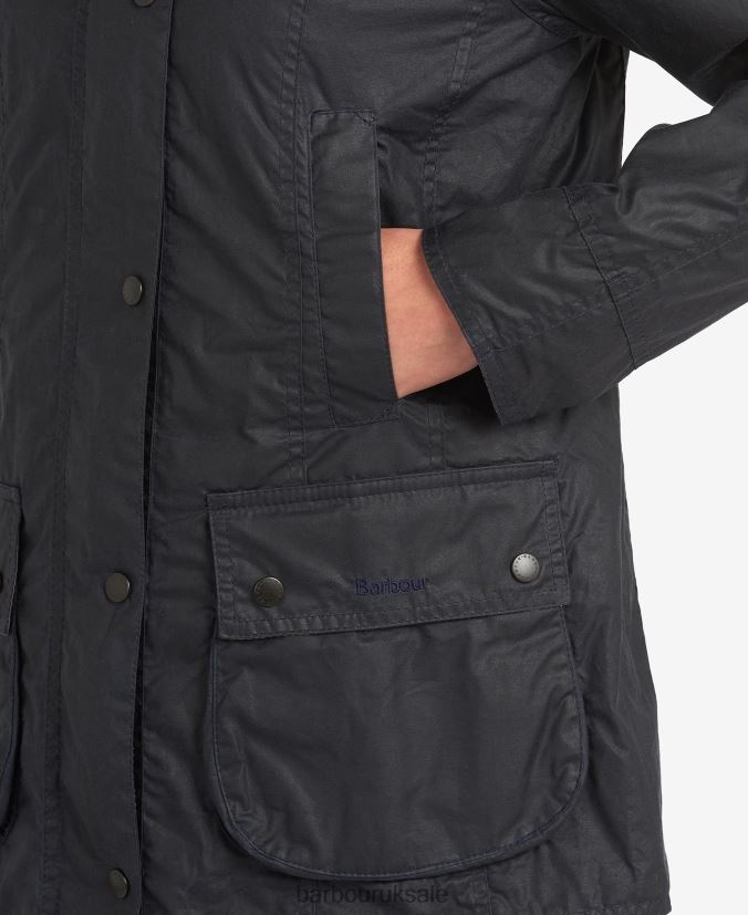 Lightweight Beadnell Waxed Cotton Jacket Barbour Women R08LB61378 Clothing Archive Olive