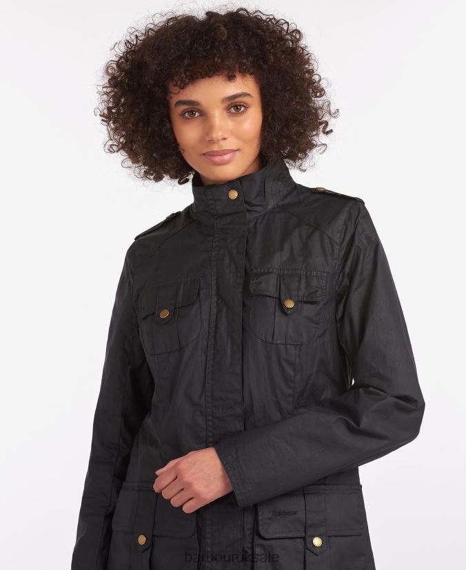 Lightweight Defence Waxed Cotton Jacket Barbour Women R08LB61389 Clothing Royal Navy/Classic