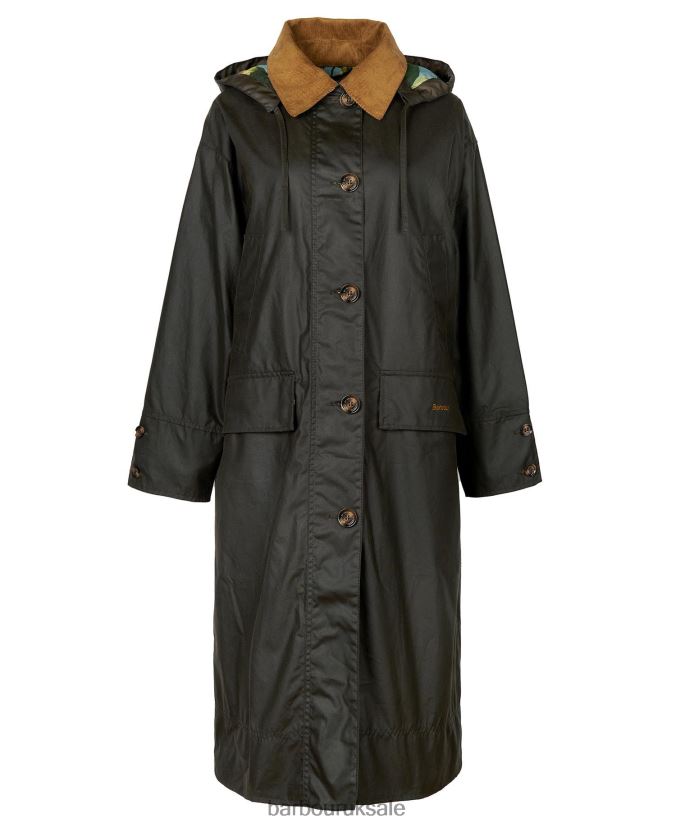 Petiver Wax Jacket Barbour x House of Hackney Women R08LB61374 Clothing Sand/Limerence/Sky