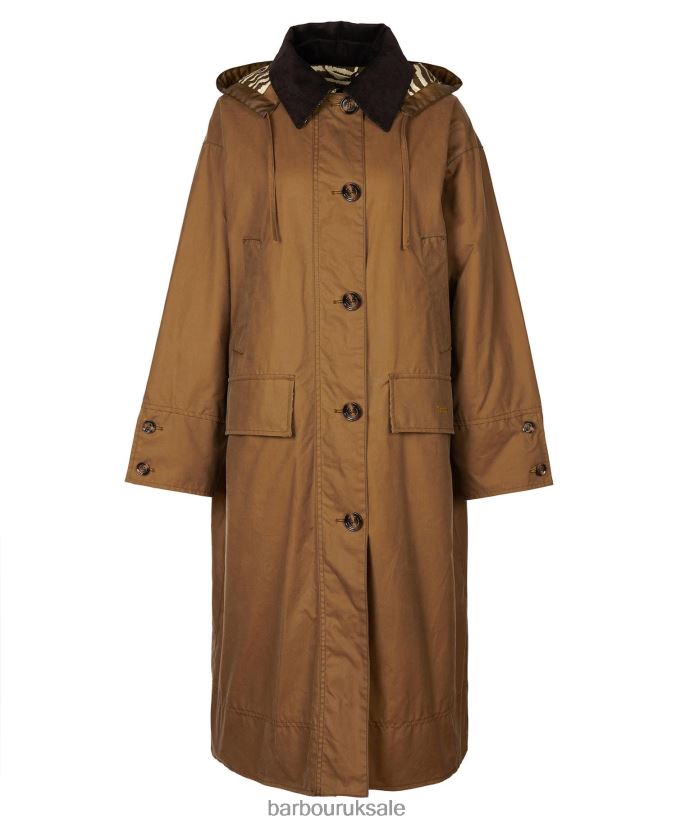 Petiver Wax Jacket Barbour x House of Hackney Women R08LB61382 Clothing Sand/Limerence/Sky
