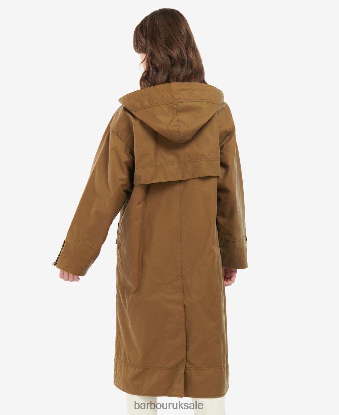 Petiver Wax Jacket Barbour x House of Hackney Women R08LB61382 Clothing Sand/Limerence/Sky