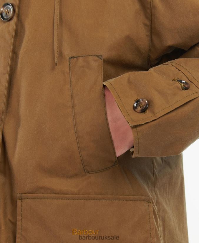 Petiver Wax Jacket Barbour x House of Hackney Women R08LB61382 Clothing Sand/Limerence/Sky