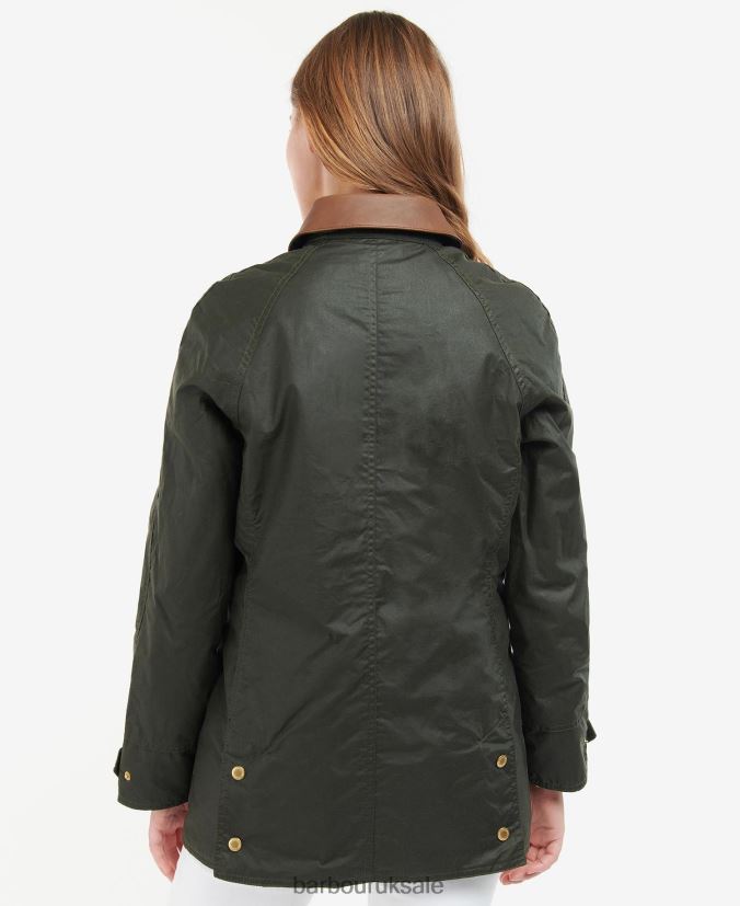 Premium Beadnell Waxed Jacket Barbour Women R08LB61387 Clothing Archive Olive/Ancient