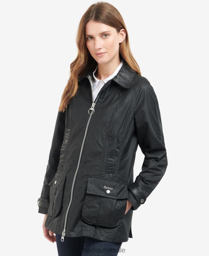 Premium Beadnell Waxed Jacket Barbour Women R08LB61392 Clothing Archive Olive/Ancient