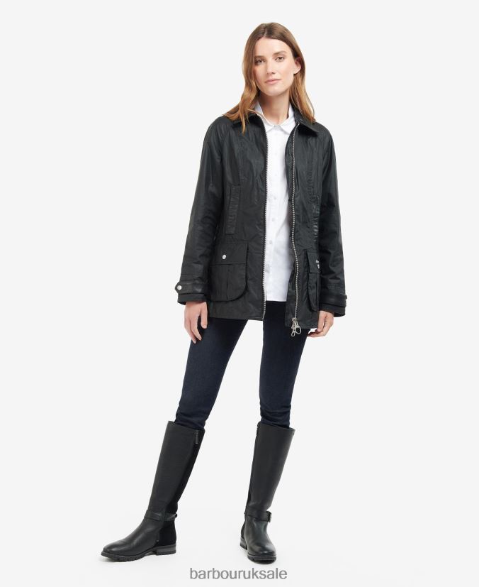 Premium Beadnell Waxed Jacket Barbour Women R08LB61392 Clothing Archive Olive/Ancient