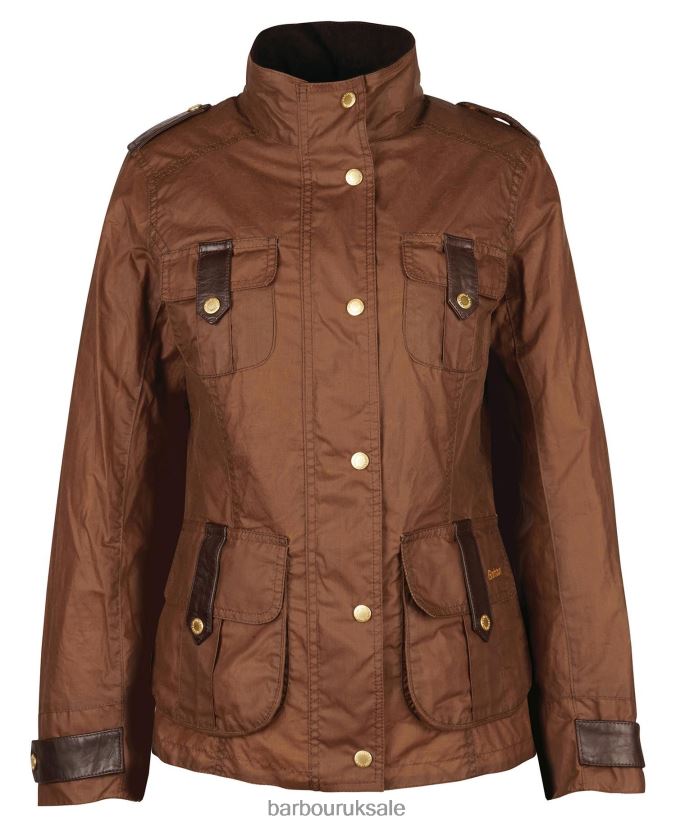 Premium Defence Waxed Jacket Barbour Women R08LB61377 Clothing Archive Olive/Ancient