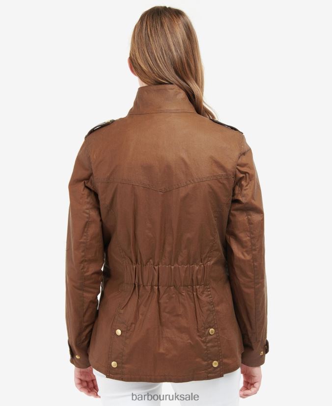 Premium Defence Waxed Jacket Barbour Women R08LB61377 Clothing Archive Olive/Ancient