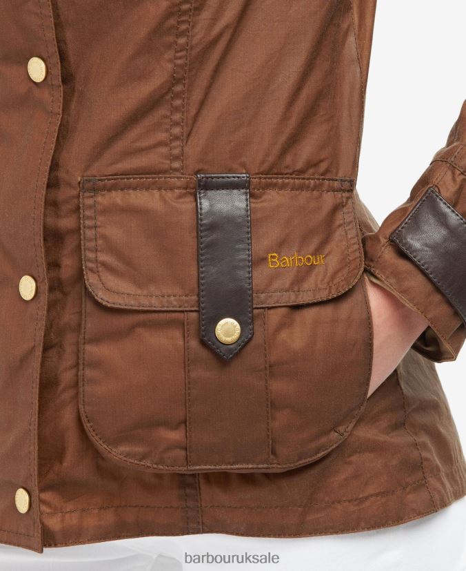 Premium Defence Waxed Jacket Barbour Women R08LB61377 Clothing Archive Olive/Ancient