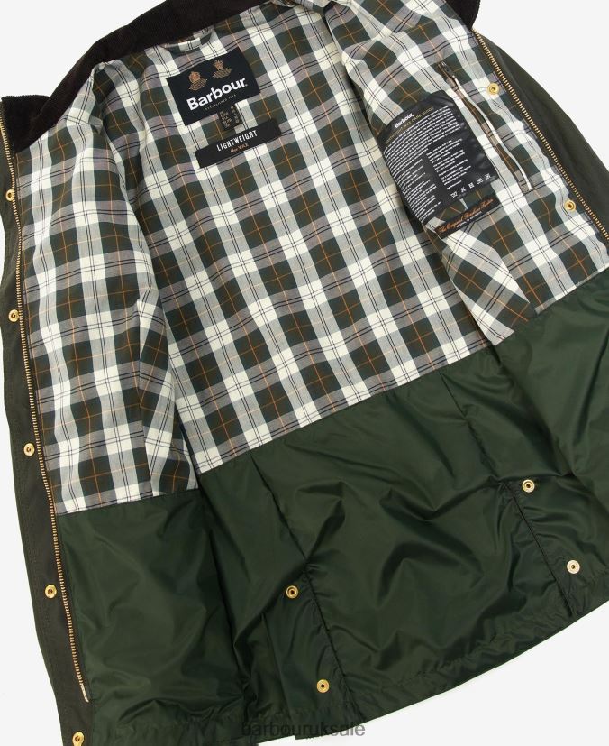 Premium Defence Waxed Jacket Barbour Women R08LB61396 Clothing Archive Olive/Ancient