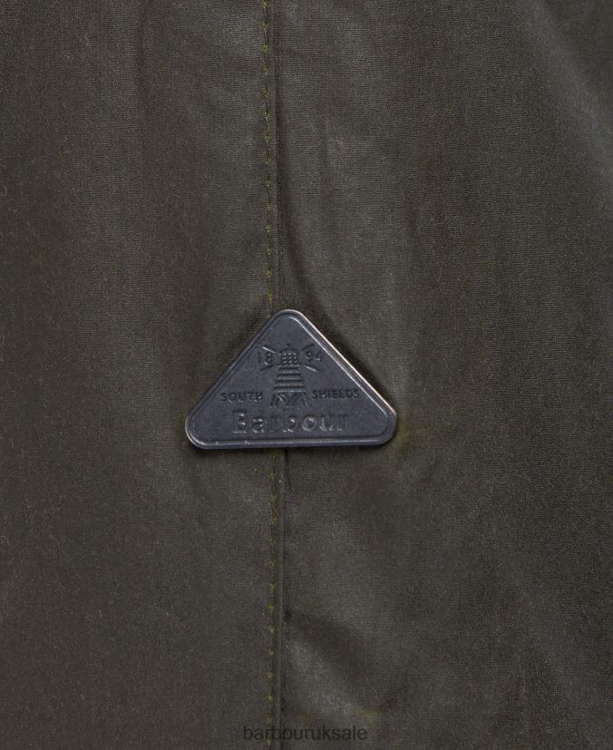 Salt Waxed Jacket Barbour Women R08LB61379 Clothing Archive Olive/Pink Punch