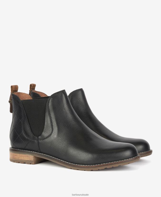Camelia Diamond-Quilted Chelsea Boots Barbour Women R08LB62089 Footwear Classic Black
