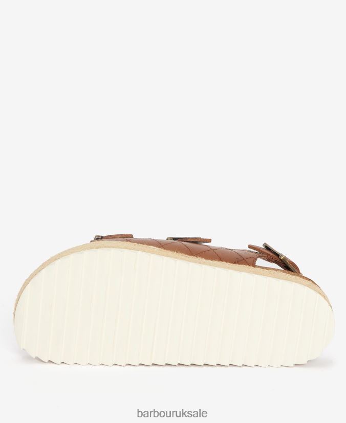 Helena Flatform Sandals Barbour Women R08LB62103 Footwear Gold Metallic