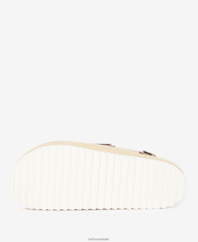 Helena Flatform Sandals Barbour Women R08LB62110 Footwear Gold Metallic