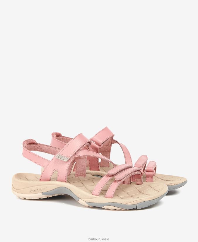 Kenmore Strappy Sports Sandals Barbour Women R08LB62094 Footwear Tan