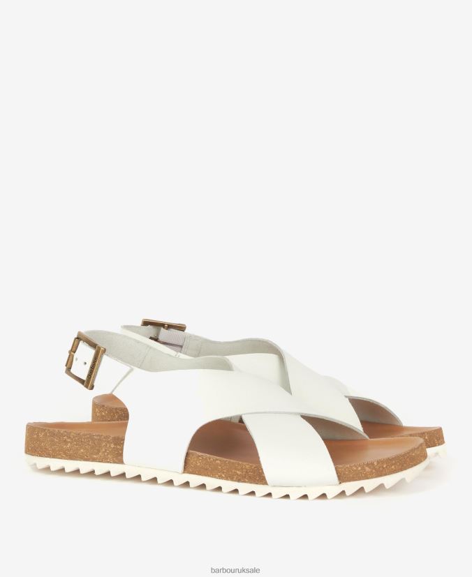 Rochelle Cross-Over Strap Sandals Barbour Women R08LB62092 Footwear Cognac