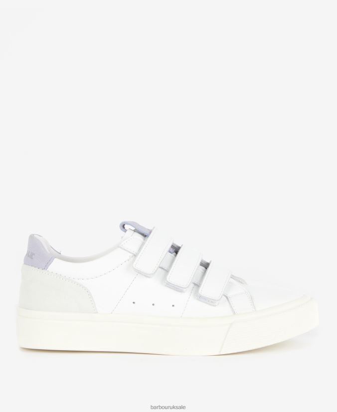 Georgie Triple-Strap Trainers Barbour Women R08LB62127 Footwear White/Lavender